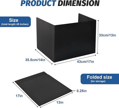 ZYINOZOC 2 Pack Desk Dividers for Students, 3-Fold Privacy Screens, Testing - Image 2