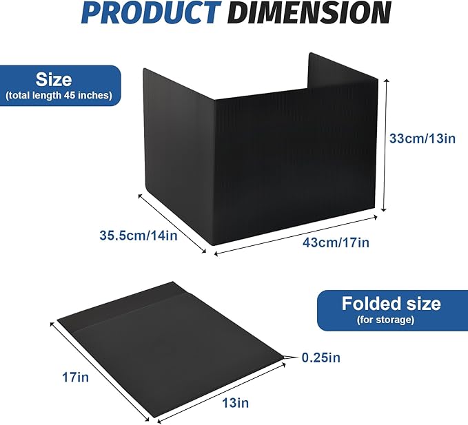 ZYINOZOC 12 Pack Desk Dividers for Students, 3-Fold Privacy Screens, Testing - Image 2