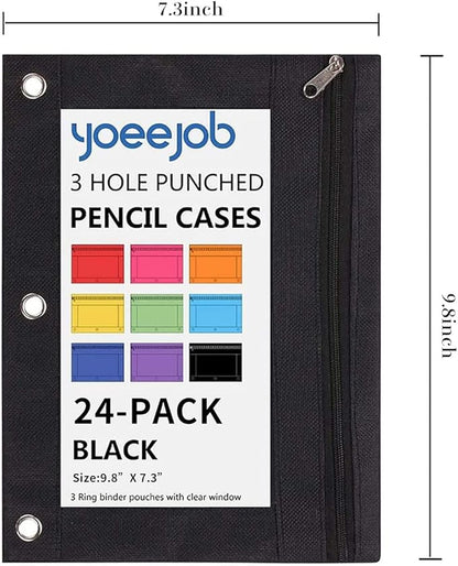 YoeeJob Pencil Pouch for 3 Ring Binder, Binder Pouches - Image 4
