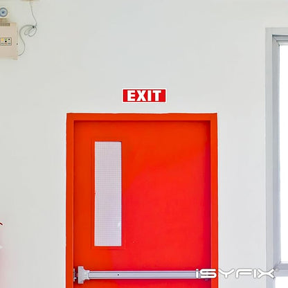 iSYFIX Exit Sign – 12 Pack 12x4 Inch – 100% Rust Free .040 Aluminum Signs - Image 3