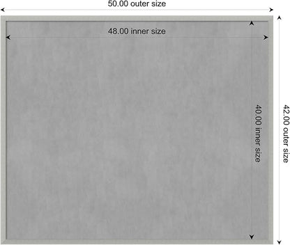 Amanti Art Silver Framed Magnetic Board 42x50 Oversize Vision Board - Image 4