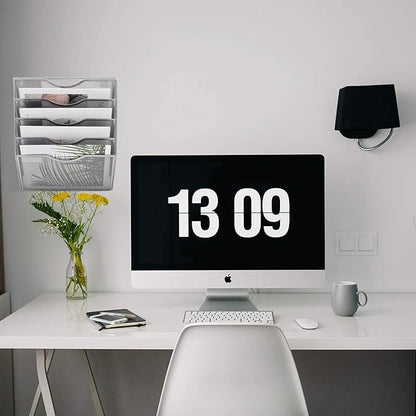 EASEPRES 5 Pocket Mesh Hanging Wall File Organizer, Wall Mounted Mail Paper - Image 5