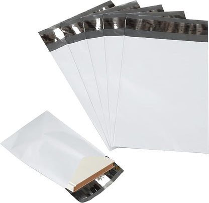 100 Pack Secure Seal White Poly Mailers by Secure+Seal
