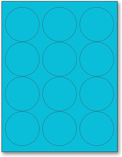NextDayLabels - 8-1/2 x 11 Neon Color High Light Fluorescent Labels by NextDayLabels