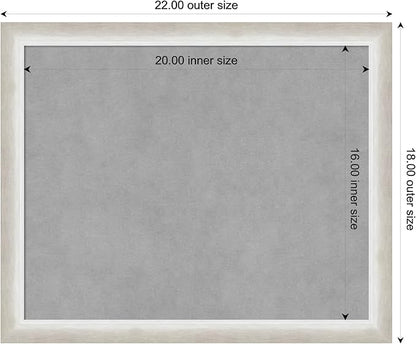Amanti Art Silver Framed Magnetic Board 18x22 Small Vision Board - Image 4