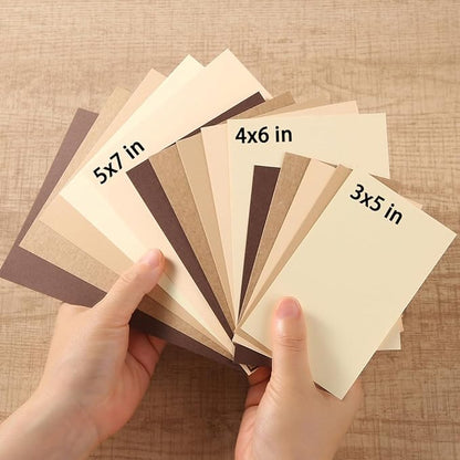 50 Sheets Colored Cardstock Paper 5 Colors, 250 GSM Heavy Card Stock - Image 2