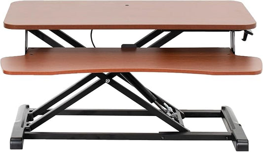 VIVO 32 inch Desk Converter, K Series, Height Adjustable Sit to Stand Riser by VIVO