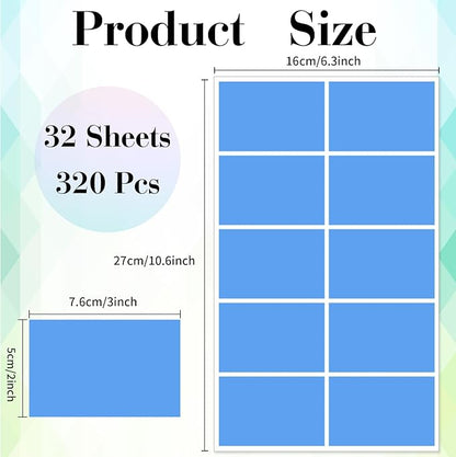 STARLIBOO Colored Labels Stickers, 3 x 2 Inch Rectangular Moving Labels - Image 2