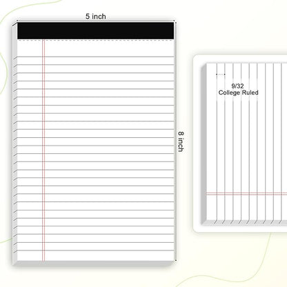 AILZFEI 6pcs Small Note Pad 5x8 College Ruled Legal Pads Paper Notepads 6 Pack - Image 2