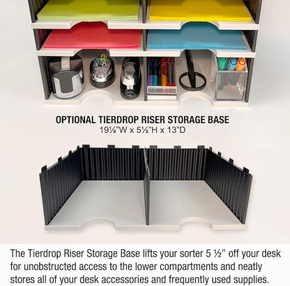 Ultimate Office TierDrop Desktop Organizer/Forms Mailroom Classroom Sorter - Image 4