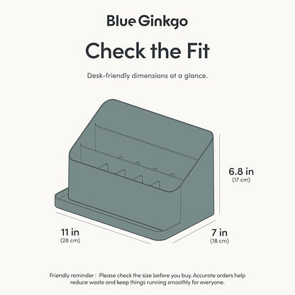 BLUE GINKGO Desk Organizer – Korean-Made Office Storage - Image 3