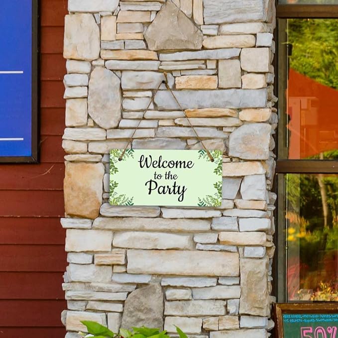 Signs ByLITA Greenery Wreath Personalized Hanging Wall or Door Sign | Custom - Image 2