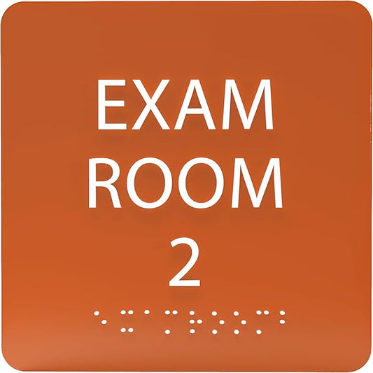 6" X6" Exam Room 2 Sign by ADACentralSigns