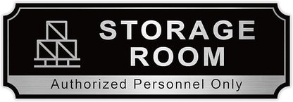 Storage Room Sign for Business Door, Self-Adhesive Durable Modern Storage Room by LUHIMO