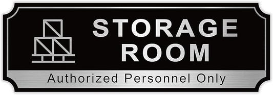 Storage Room Sign for Business Door, Self-Adhesive Durable Modern Storage Room by LUHIMO