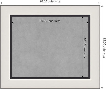Amanti Art Silver Framed Magnetic Board 22x26 Small Vision Board - Image 2