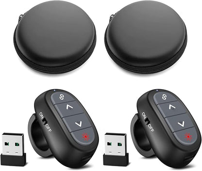 Presentation Clicker PowerPoint Wireless Presenter Remote: Laser Pointer Finger by CLIKBUTM%C2%AE