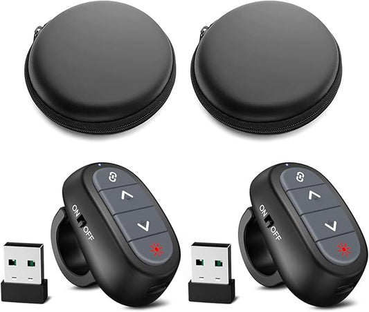 Presentation Clicker PowerPoint Wireless Presenter Remote: Laser Pointer Finger by CLIKBUTM%C2%AE