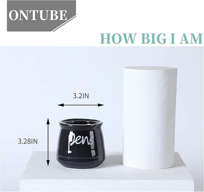 ONTUBE Porcelain Pens Holder Stand, Ceramic Pencils Holder - Image 5