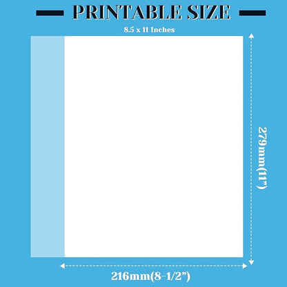 Vellum Paper, Cridoz 115GSM Transparent Vellum 8.5 x 11 Translucent Clear - Image 5