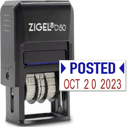 ZIGEL D50 Date Stamp with Posted by ZIGEL