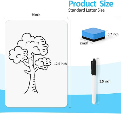 Dry Erase LapBoards, PANDRI 26 Pack Double Sided 12.5 x 9 Inch Whiteboards - Image 2
