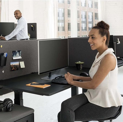 Stand Up Desk Store ReFocus Clamp-on Acoustic Desk Divider Privacy Panel That - Image 4