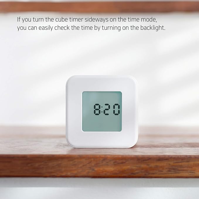 mooas Multi Cube Timer/Rotating Flip Clock Timer, Simple Operation, Digital - Image 4