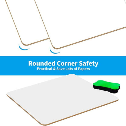 OSIMIG 26 Pack Small White Board Dry Erase, Mini Dry Erase Board 9" x12” - Image 5
