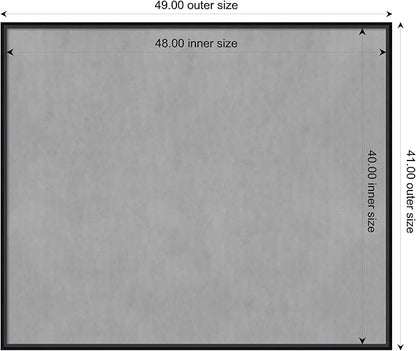 Amanti Art Black Framed Magnetic Board 41x49 Oversize Vision Board - Image 4