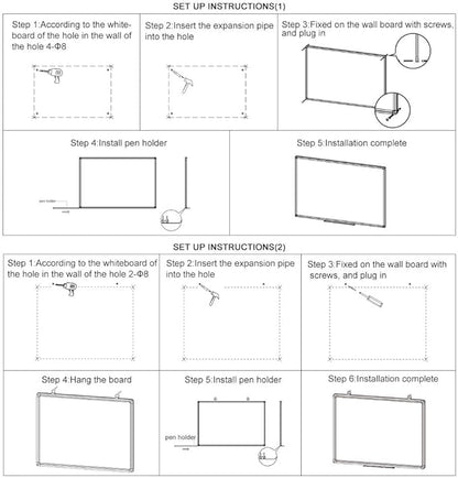 XIWODE Large 36x72 Inch Magnetic Dry Erase Whiteboard - Image 8