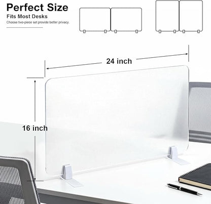 Acrylic Free Standing Screen, Desk Divider - Image 4