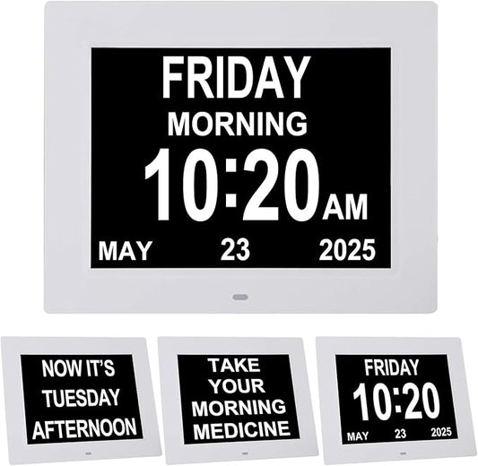 TMC 8 Inch Digital Dementia Clock by TMC