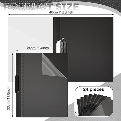 Teling 24 Pcs Clear Report Covers - Image 2
