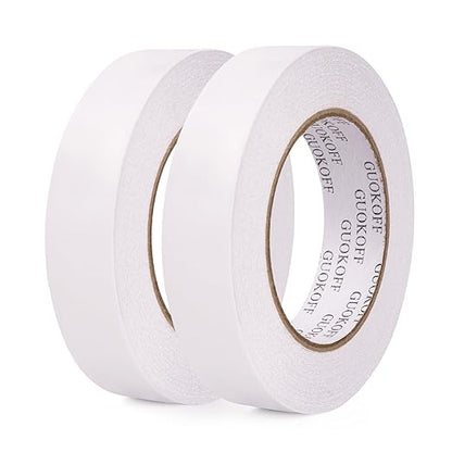 GUOKOFF Double Sided Tape 1 Inch x 40 Yards by GUOKOFF