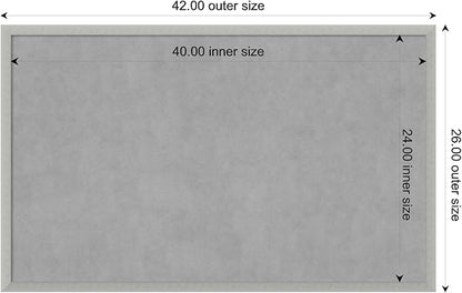 Amanti Art Silver Framed Magnetic Board 26x42 Large Vision Board - Image 4