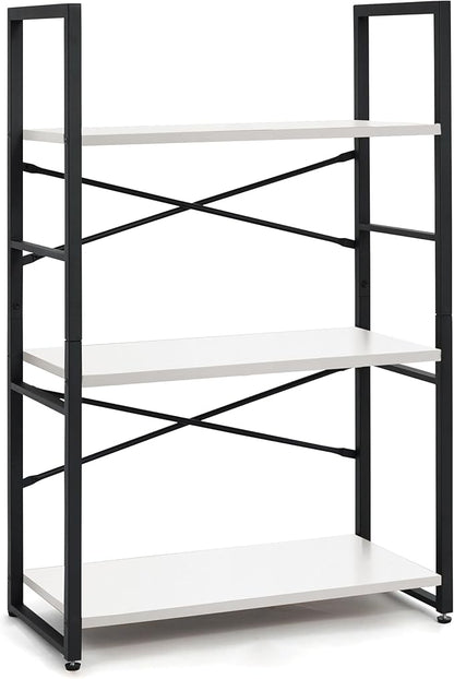 CAPHAUS 3 Tier Small Bookshelf, 24 Inch Width Free Standing Shelf, Bookcase - Image 8
