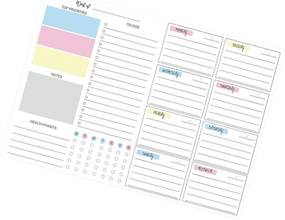 JAMIEKA 52Color Weekly Tearable Planners Pad - Image 7