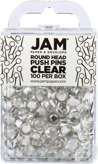 JAM PAPER Colorful Push Pins by JAMPaper