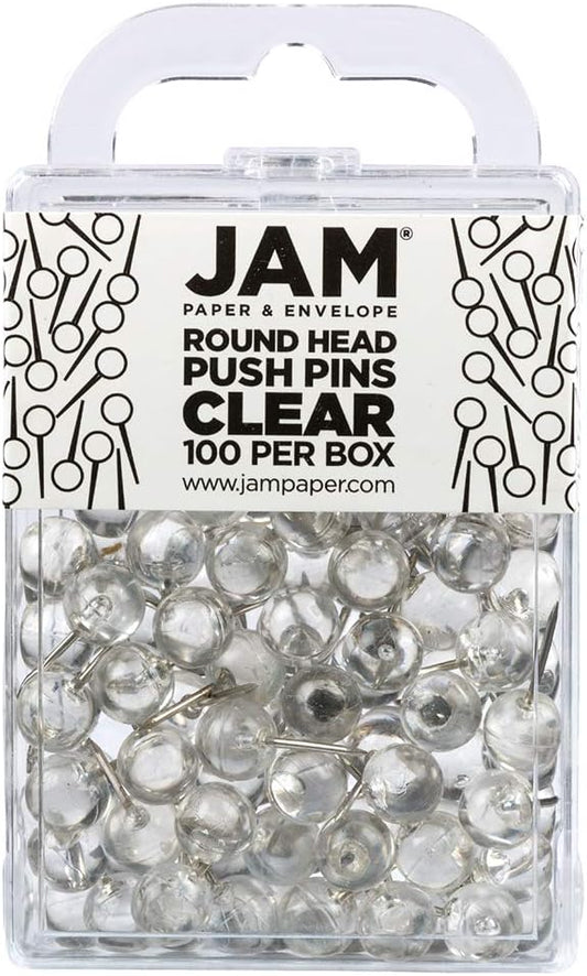 JAM PAPER Colorful Push Pins by JAMPaper