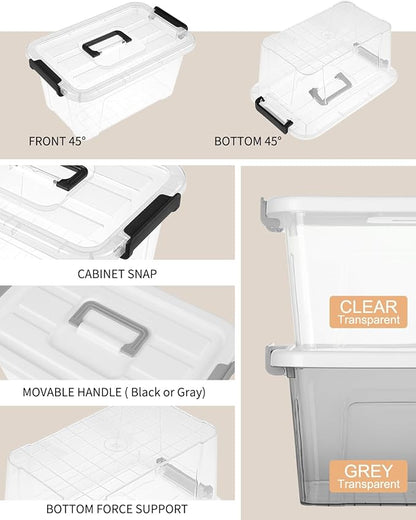 NUMIFUN Plastic Storage Bins - Image 8