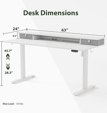 Agilestic 63 x 24 Inches Electric Standing Desk - Image 3