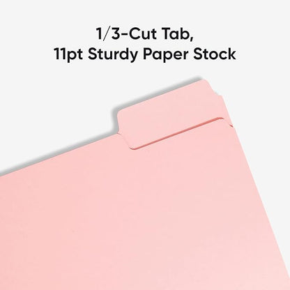 Smead Standard File Folders, 1/3-Cut Tabs, Letter Size - Image 4
