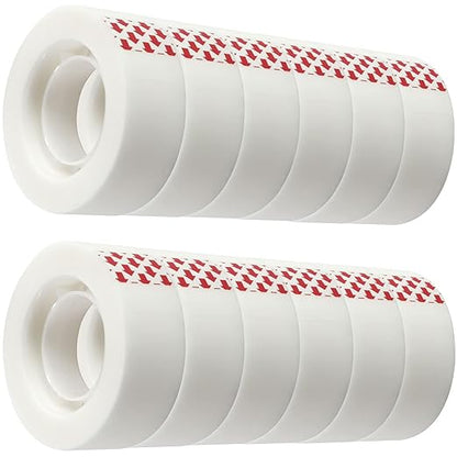 PCKPGON 12 Rolls Invisible Tape Refill, Matte-Finish Translucent Tape Refills by pckpgon