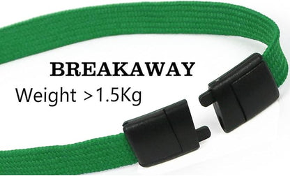 Lanyards Safety Black Lanyards Neck Flat Premium Breakaway Badge Lanyard - Image 3
