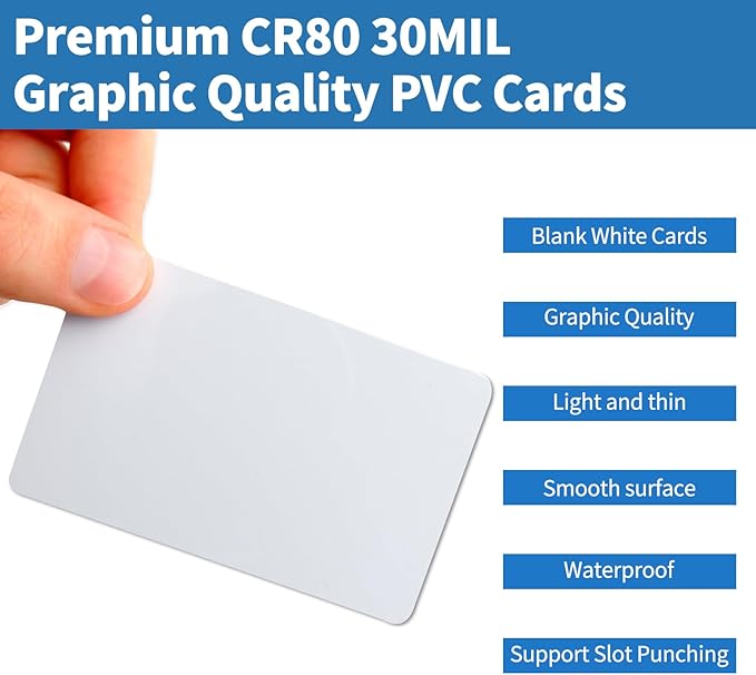 55 Pack - Premium Blank PVC Cards - Image 3