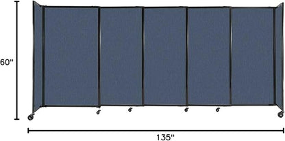 Versare Straightwall Sliding Portable Wall Partition | Freestanding Office - Image 7
