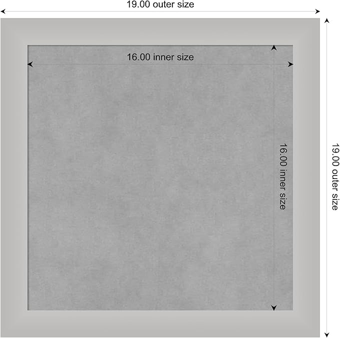 Amanti Art Silver Framed Magnetic Board 19x19 Small Vision Board - Image 4