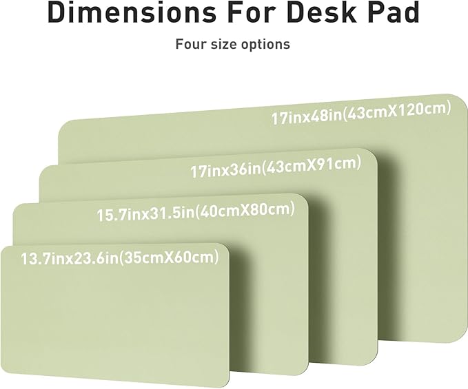 Aothia Leather Desk Pad Protector, Office Desk Mat, Large Mouse Pad, Non-Slip - Image 4