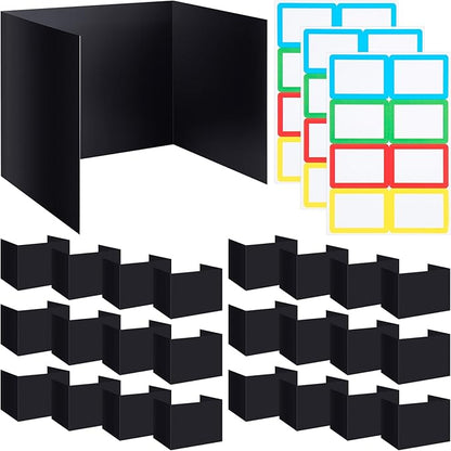 Crtiin 24 Pcs Privacy Folders for Students Desk Dividers Standard School by Crtiin